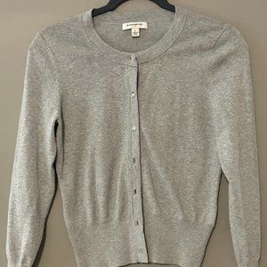 Banana Republic - Gray Cardigan - Clear Button Detail - Size Small